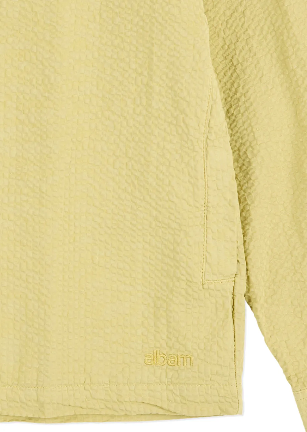 Seersucker Modern Overshirt in Vintage Khaki sold by Albam Clothing product image thumbnail 4