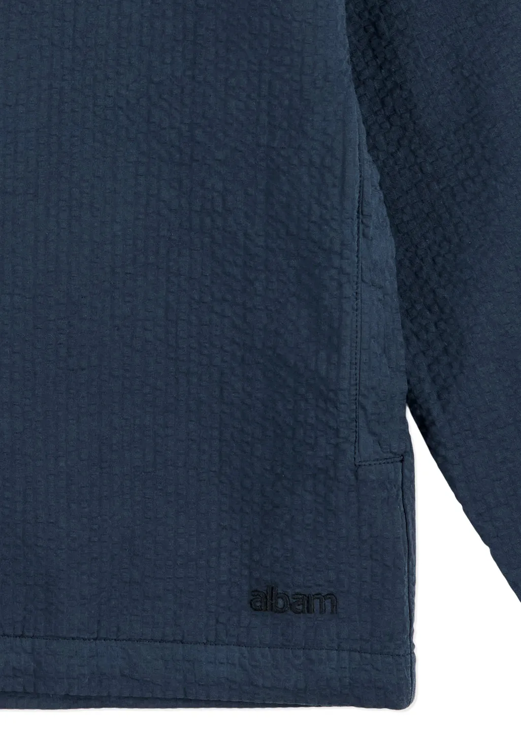 Seersucker Modern Overshirt in Dark Navy sold by Albam Clothing product image thumbnail 4
