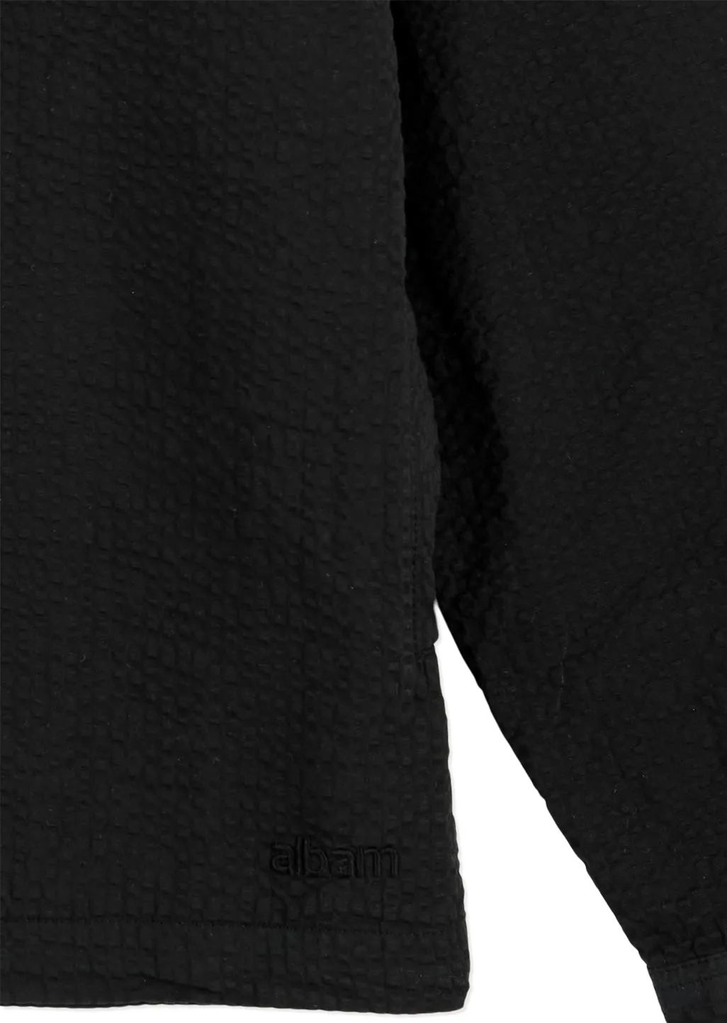 Seersucker Modern Overshirt in Black sold by Albam Clothing product image thumbnail 4