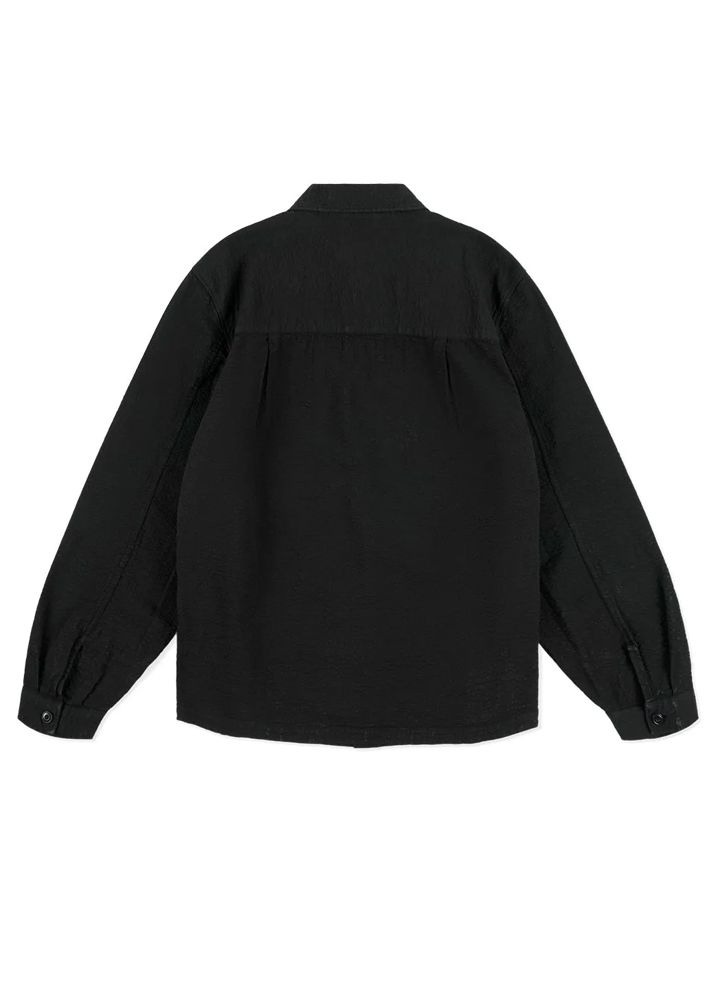 Seersucker Modern Overshirt in Black sold by Albam Clothing product image thumbnail 2
