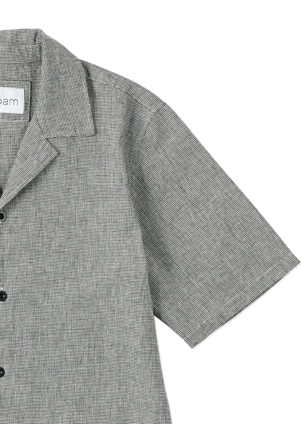 Houndstooth Fenton Shirt in Black & Ecru sold by Albam Clothing product image thumbnail 4