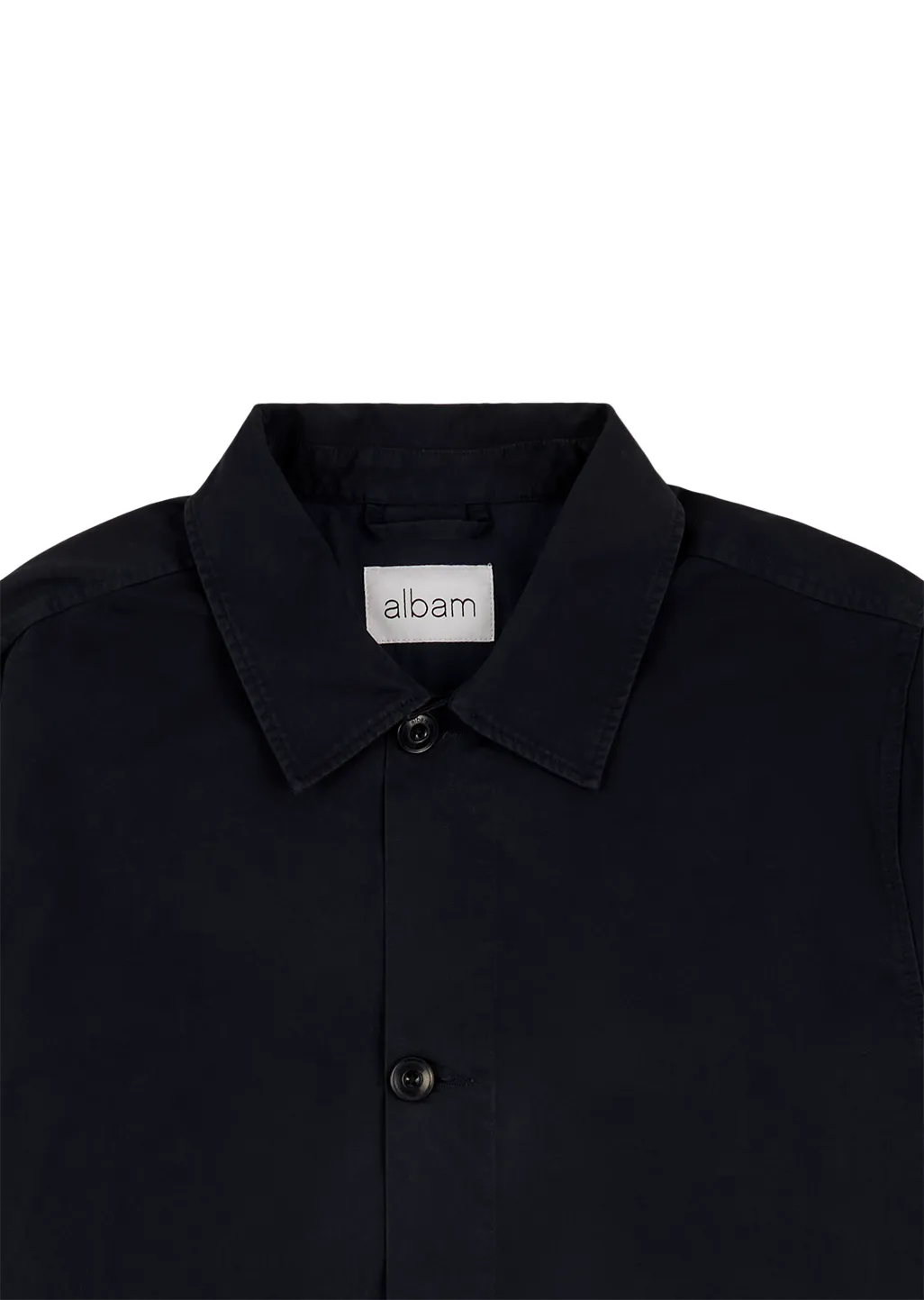 Hatton Cotton Overshirt in Dark Navy sold by Albam Clothing product image thumbnail 4