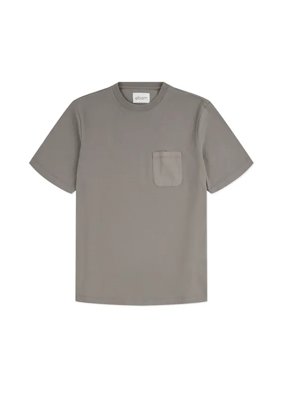 Woven Pocket T-Shirt in Slate sold by Albam Clothing