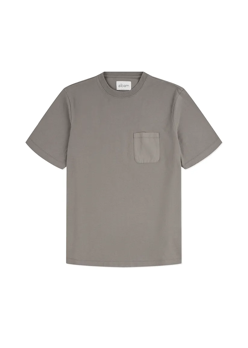 Woven Pocket T-Shirt in Slate sold by Albam Clothing