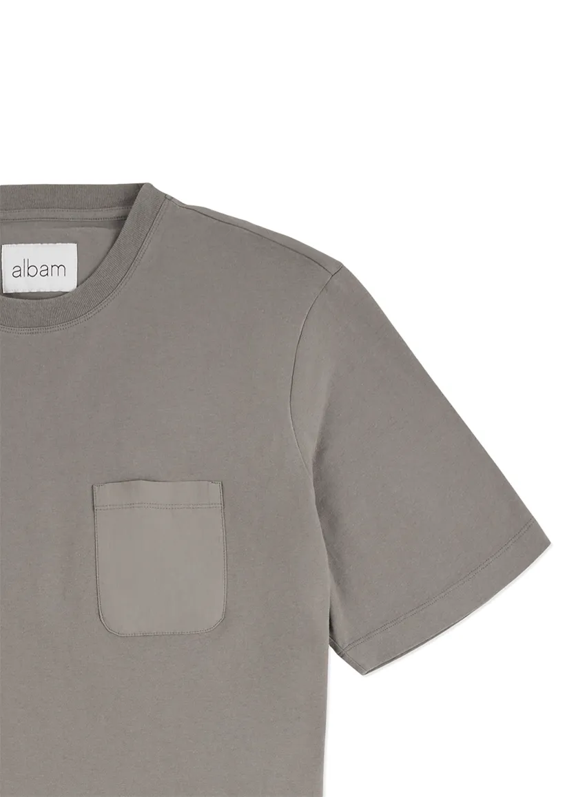 Woven Pocket T-Shirt in Slate sold by Albam Clothing product image thumbnail 4