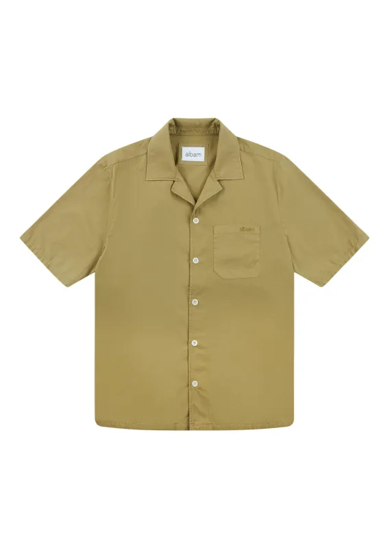 Grange Poplin Shirt in Sand made by Albam Clothing