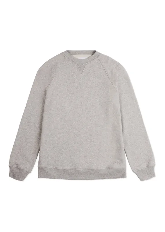 Avon Sweatshirt in Grey Marl made by Albam Clothing