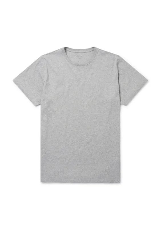 Classic T-Shirt in Grey Marl made by Albam Clothing