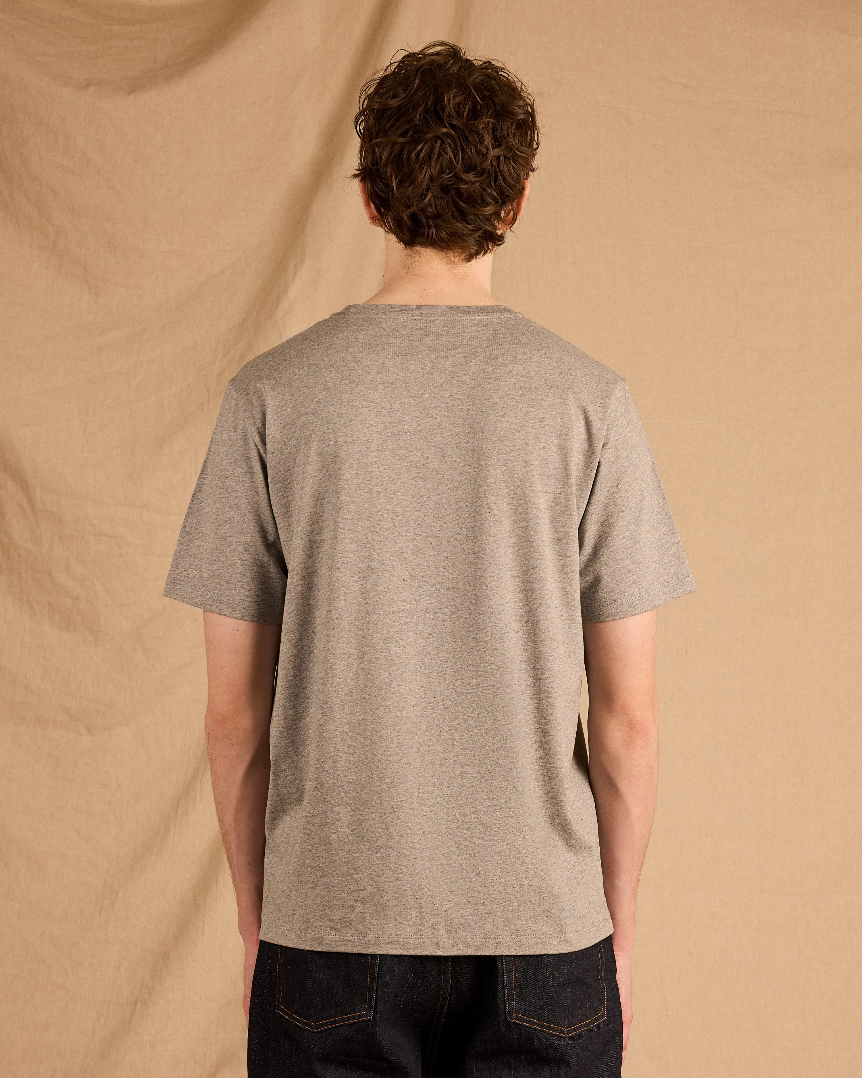Classic T-Shirt in Grey Marl sold by Albam Clothing product image thumbnail 5