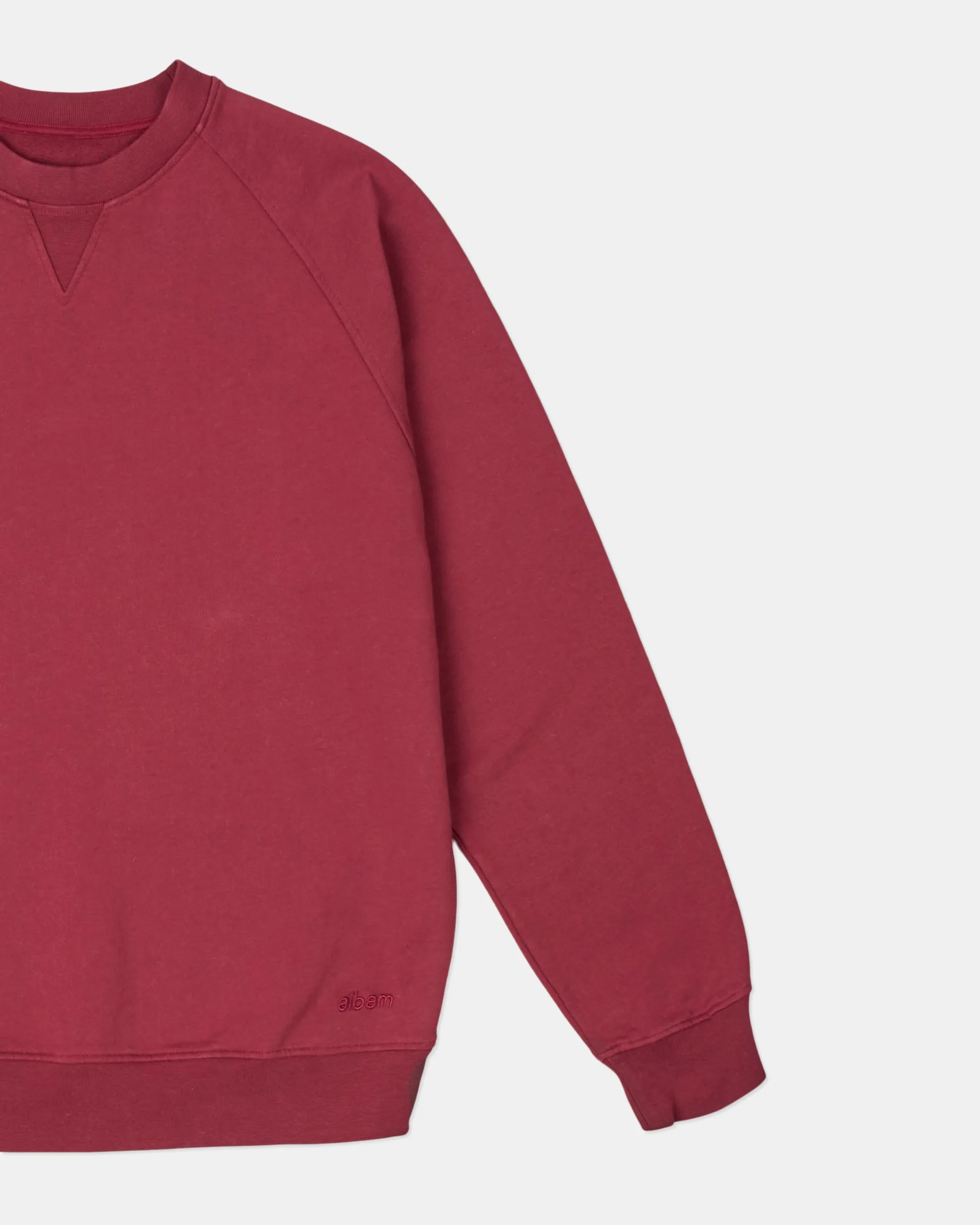 Avon Sweatshirt in Deep Claret sold by Albam Clothing product image thumbnail 3