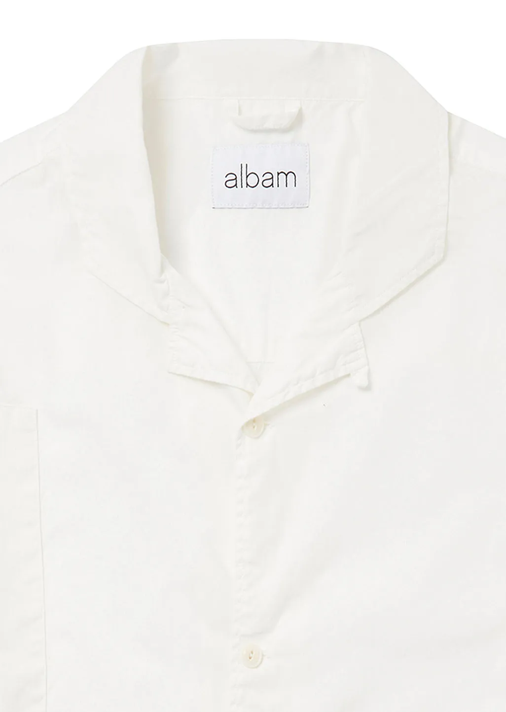 Patchwork SS Shirt in Off-White sold by Albam Clothing product image thumbnail 3