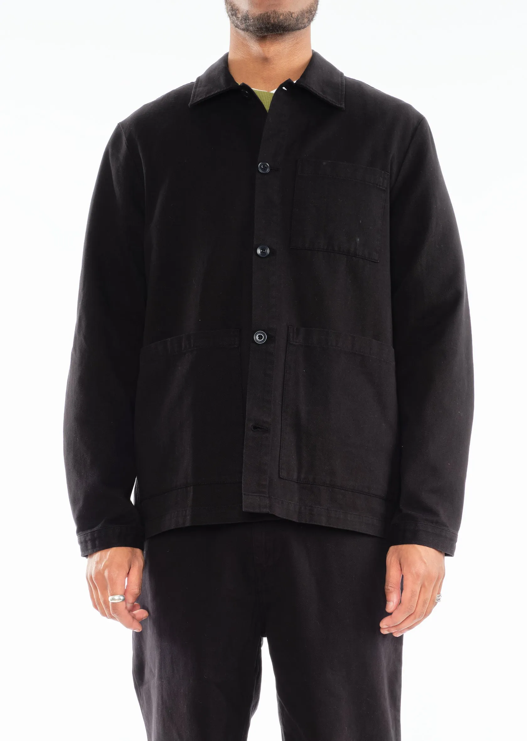 Twill Work Shirt in Black sold by Albam Clothing product image thumbnail 2