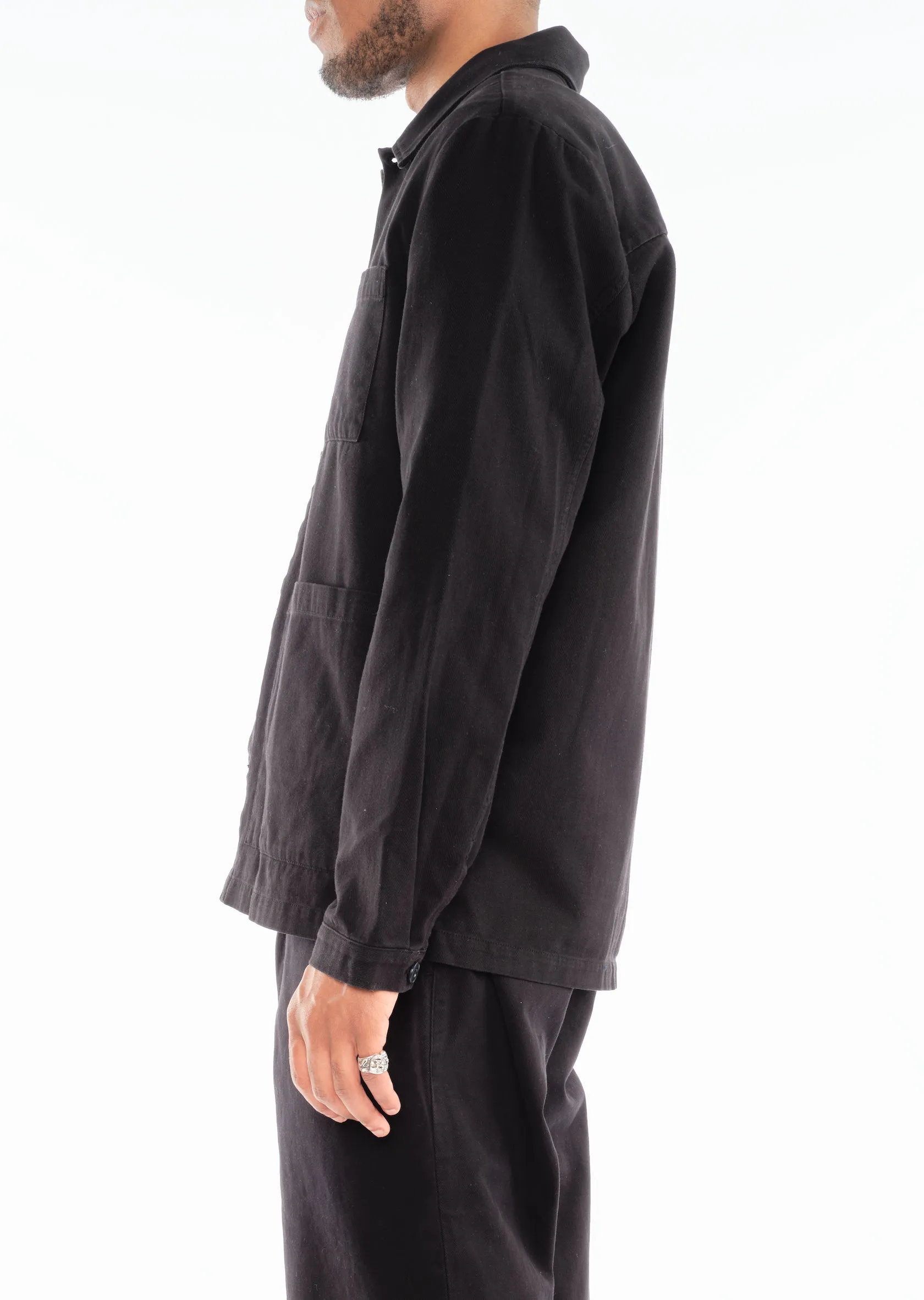 Twill Work Shirt in Black sold by Albam Clothing product image thumbnail 3