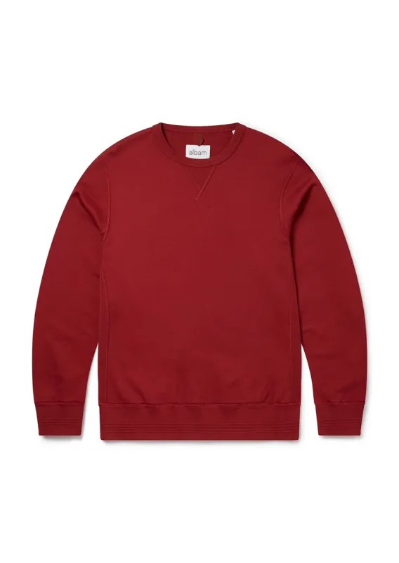 Classic Sweat in Burgundy sold by Albam Clothing