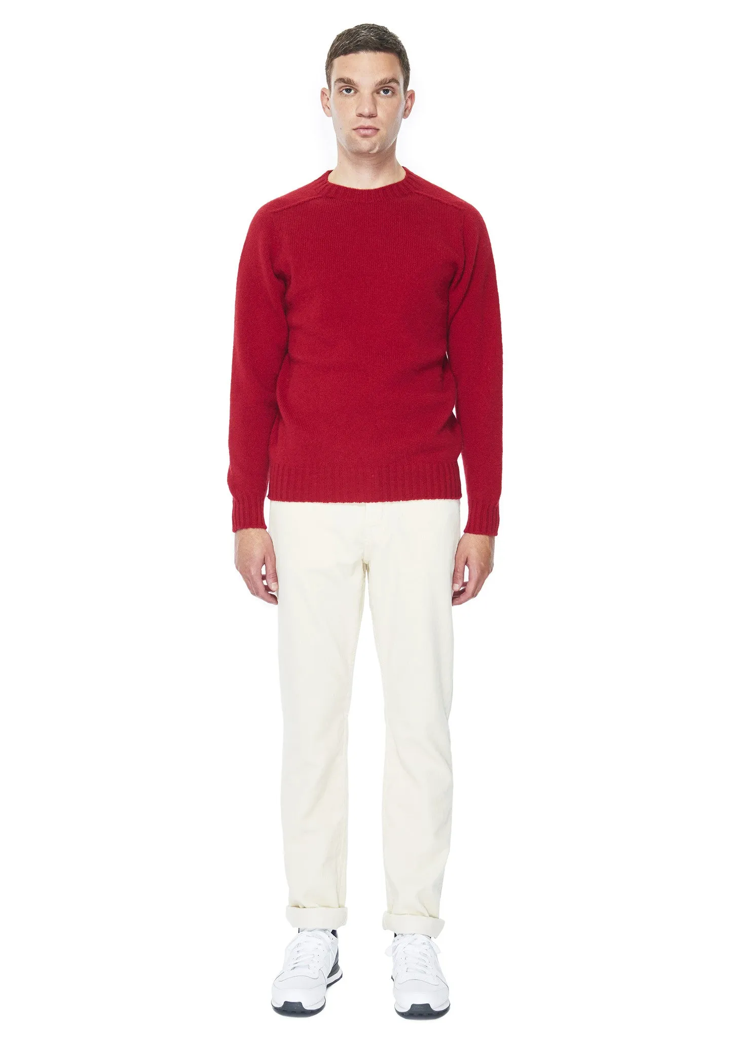 Seamless Shetland Crew in Red sold by Albam Clothing product image thumbnail 3