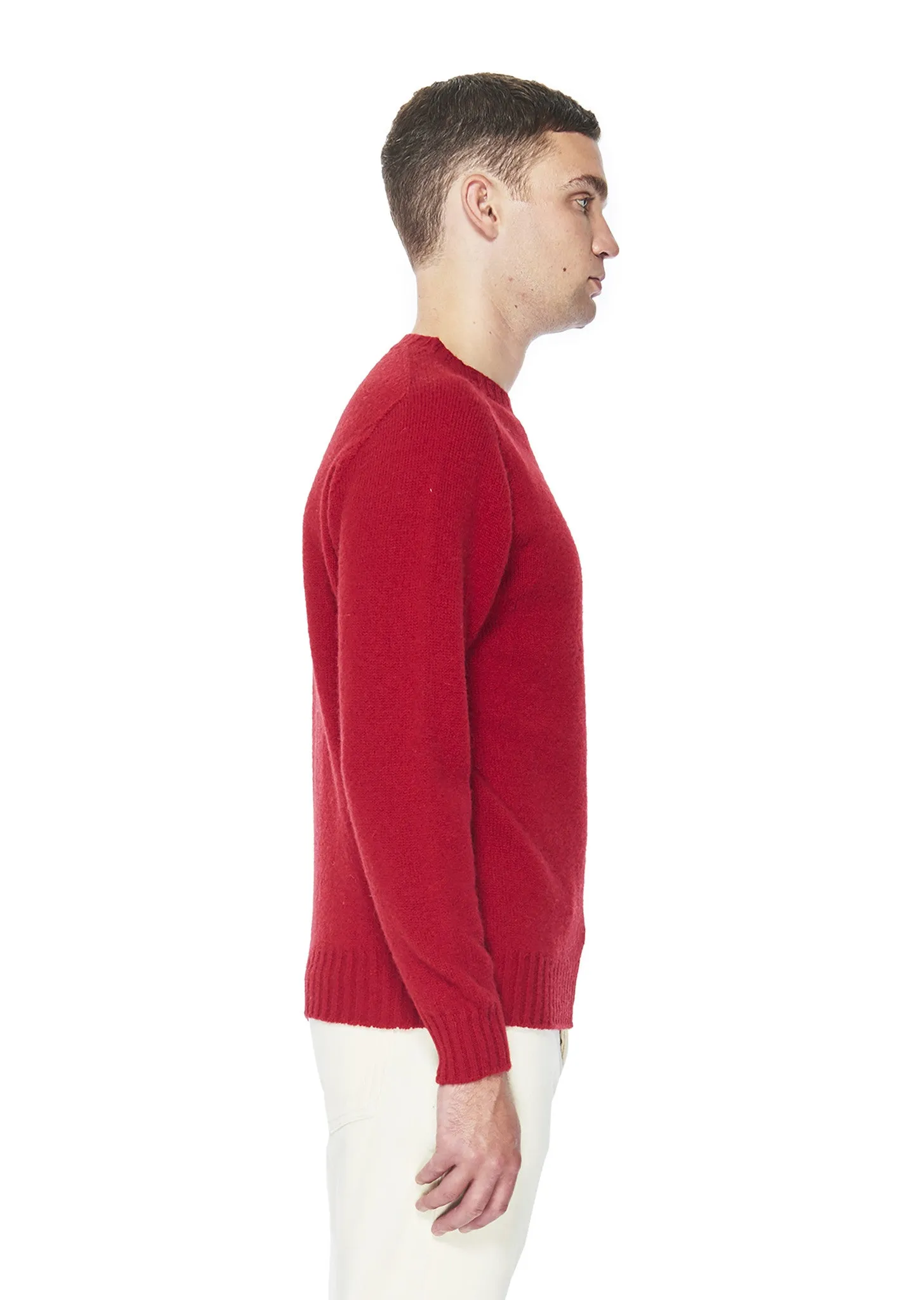 Seamless Shetland Crew in Red sold by Albam Clothing product image thumbnail 4