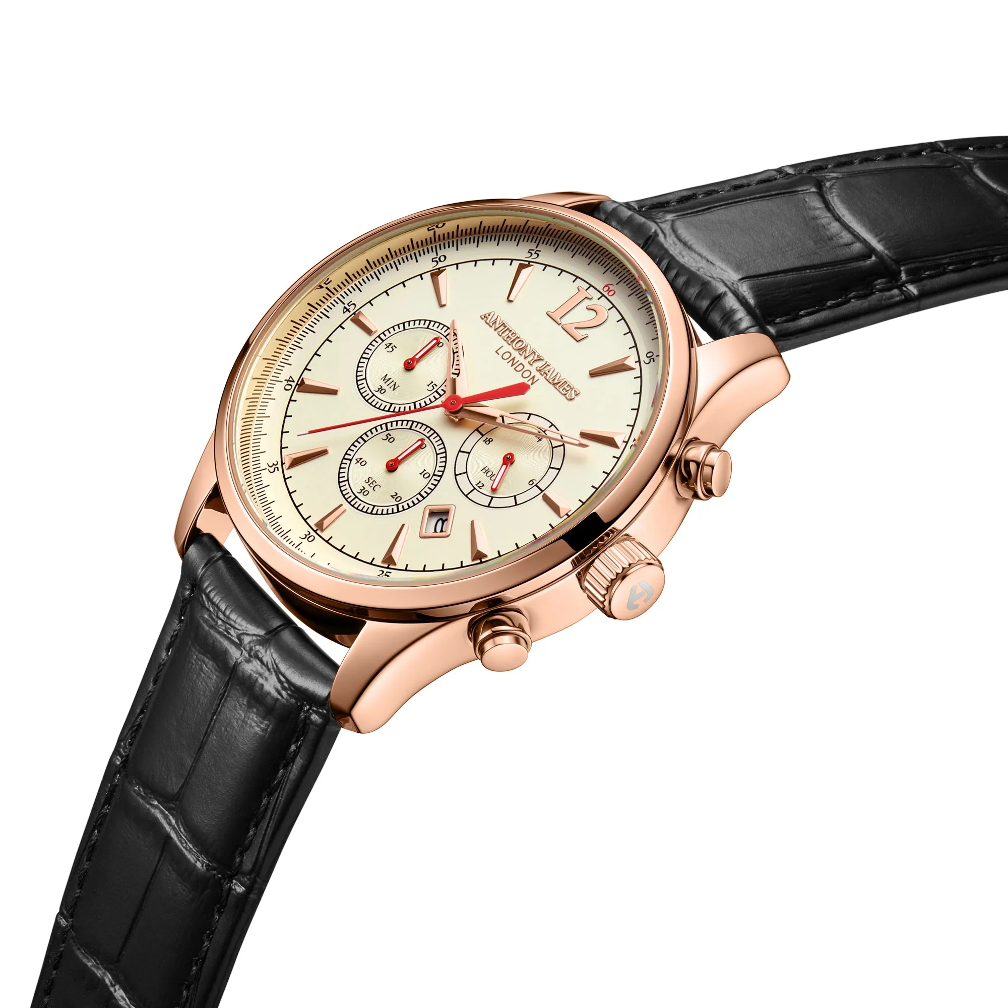 Classic Chronograph Rose White sold by Anthony James product image thumbnail 2