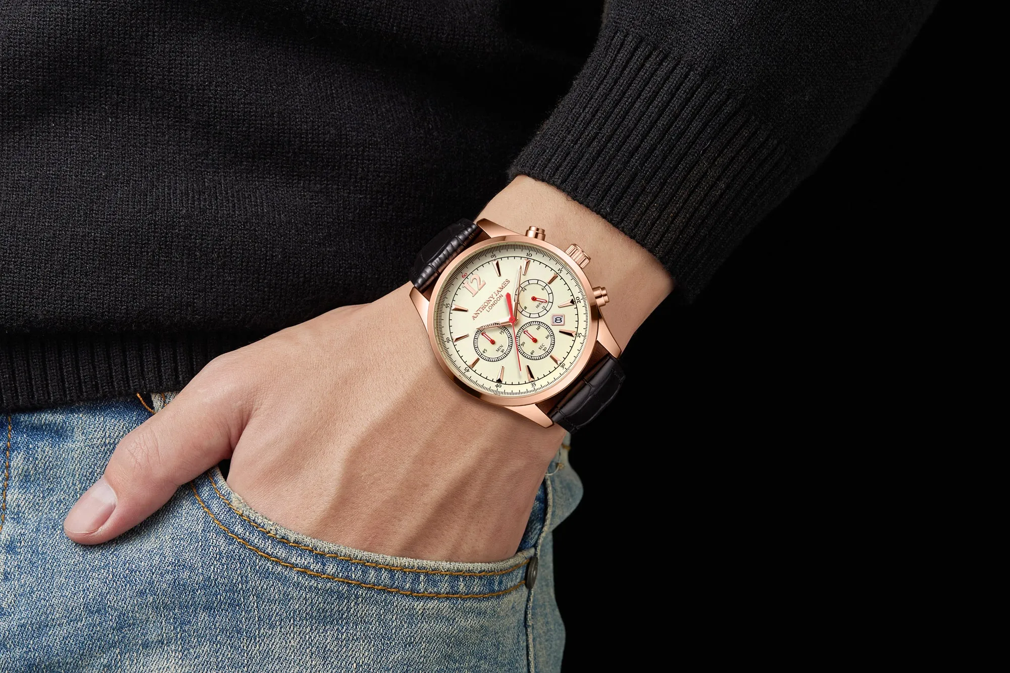 Classic Chronograph Rose White sold by Anthony James product image thumbnail 4