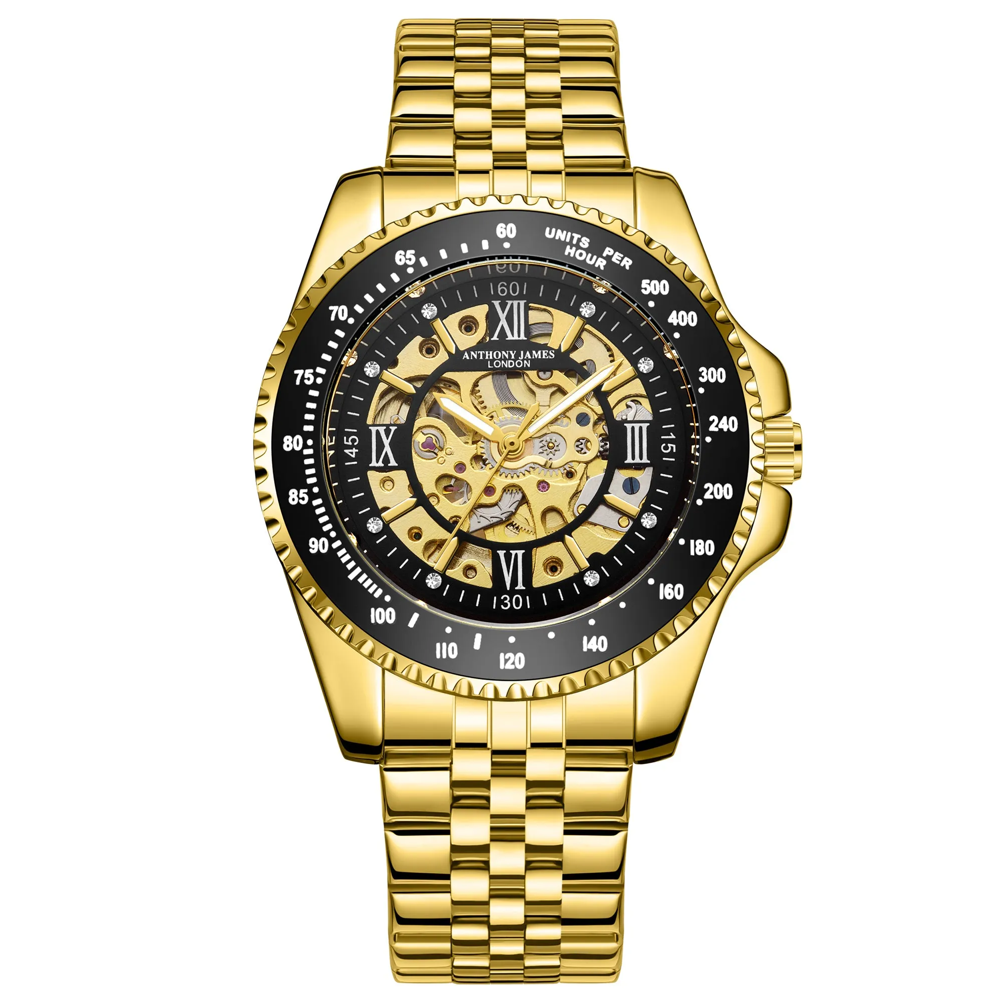 Tachymeter Sports Automatic Gold sold by Anthony James