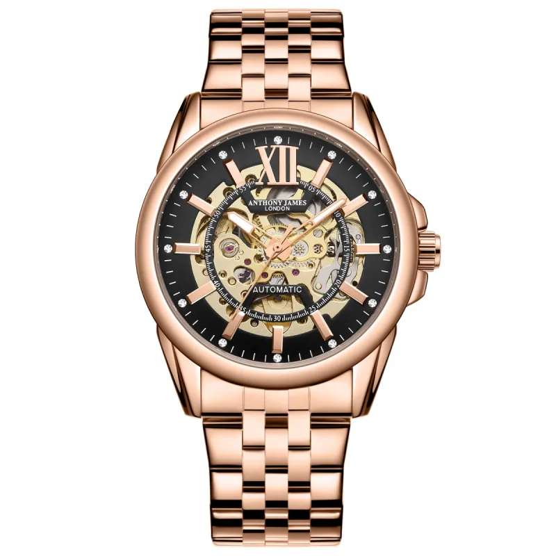 Hand Assembled Anthony James Limited Edition Mystique Automatic Rose made by Anthony James