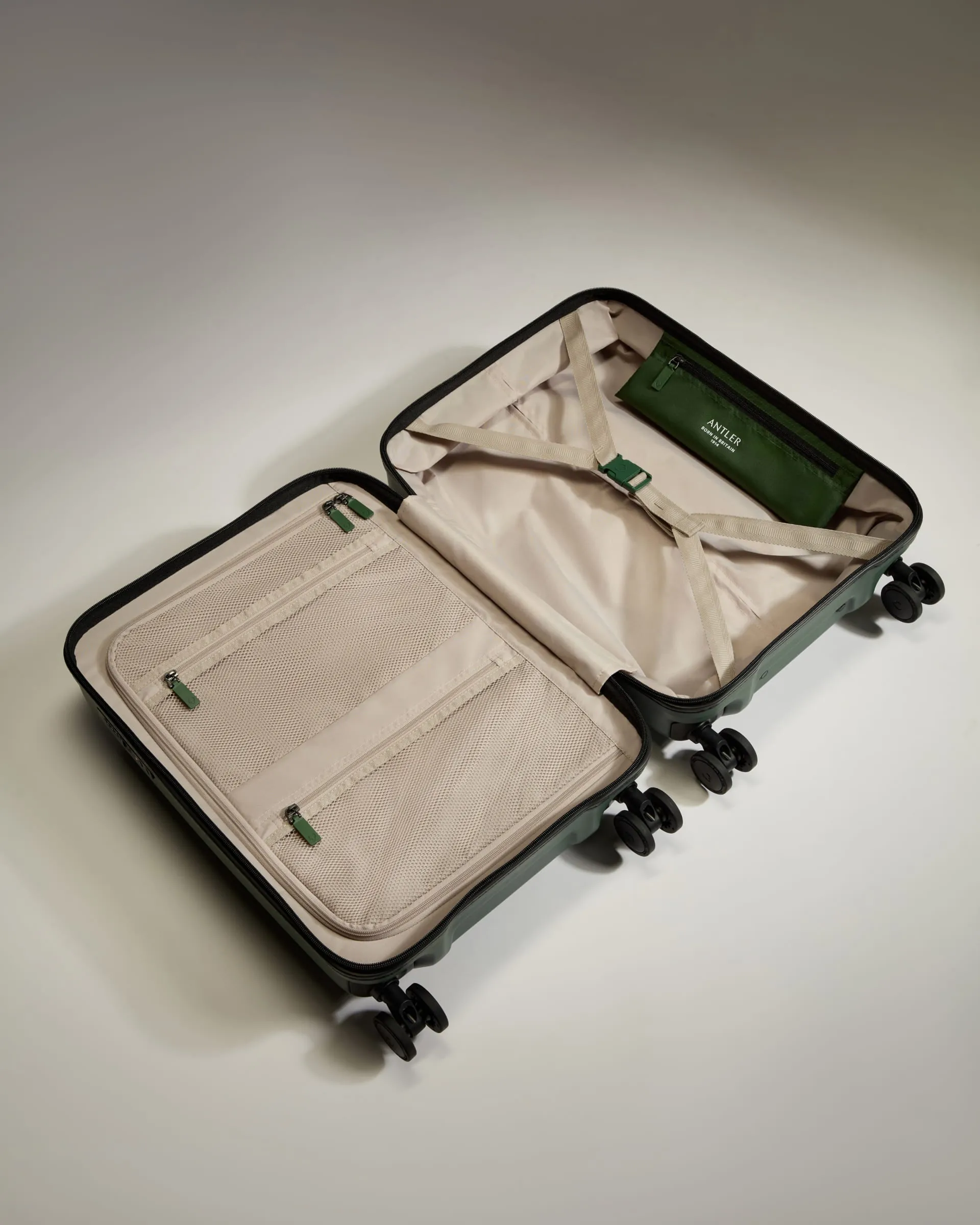 Carry-on with Pocket Luggage in Antler Green - Icon Stripe sold by Antler product image thumbnail 4
