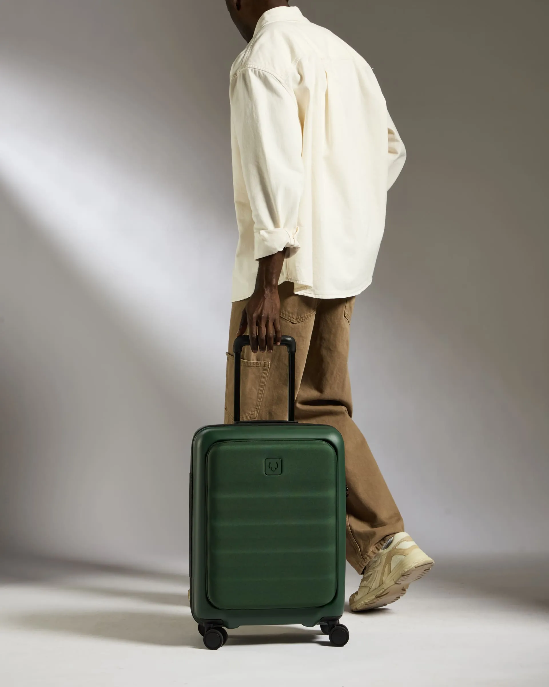 Carry-on with Pocket Luggage in Antler Green - Icon Stripe sold by Antler product image thumbnail 2