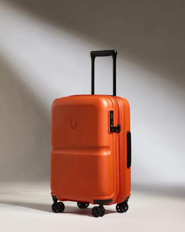 Expandable Carry-on Luggage in Ember Orange - Single Stripe sold by Antler