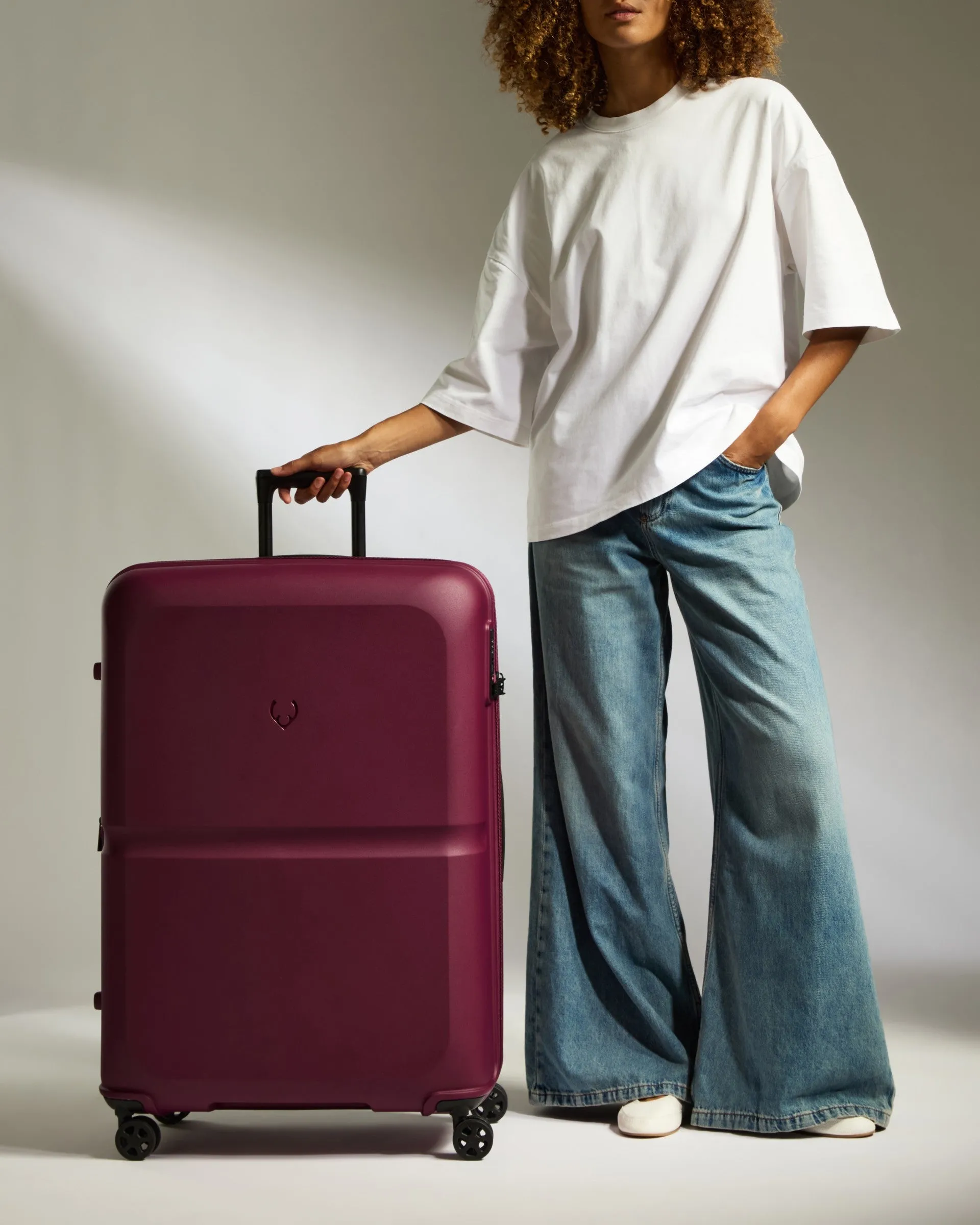 Large Luggage in Heather Purple - Single Stripe sold by Antler product image thumbnail 2