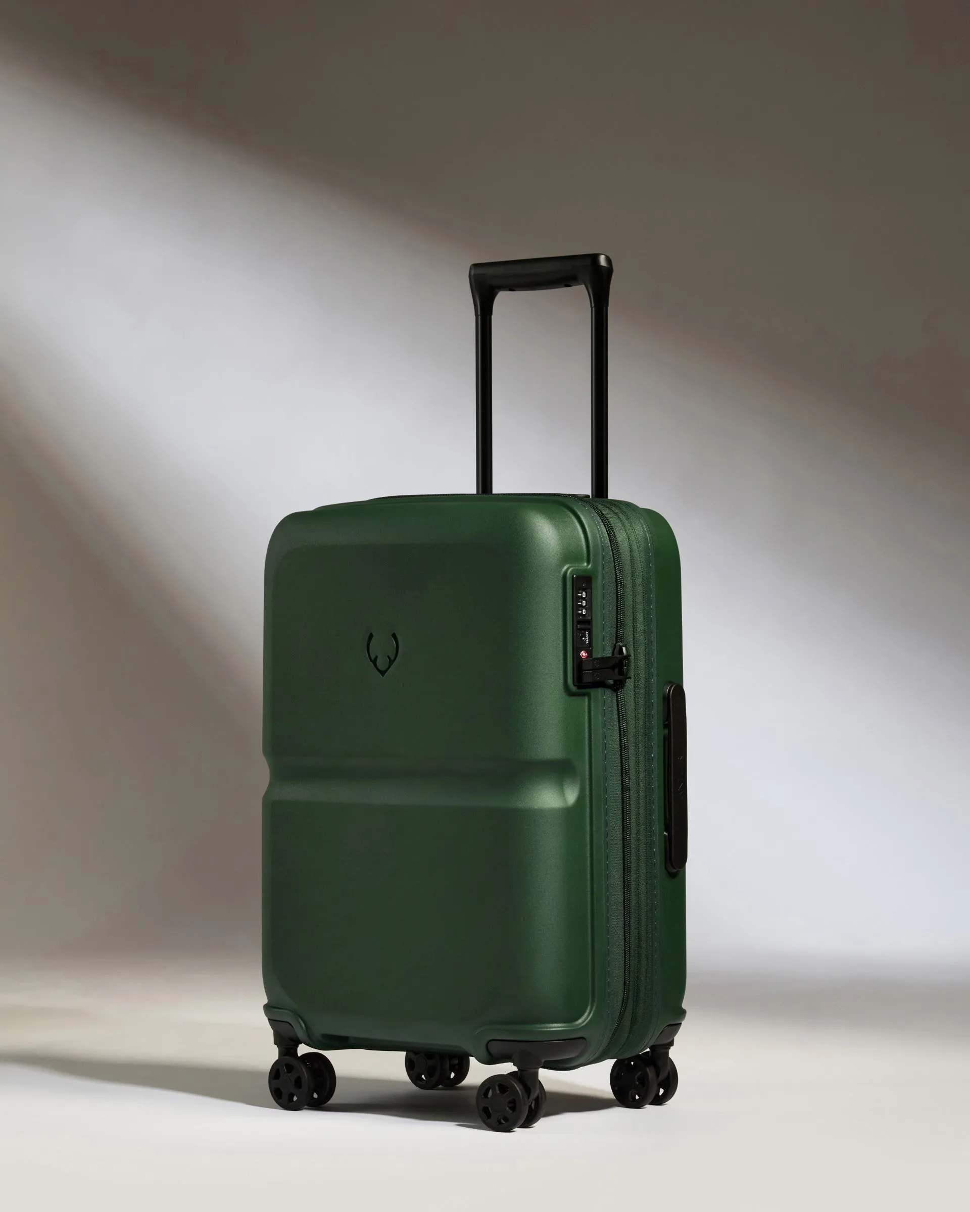 Expandable Carry-on Luggage in Antler Green - Single Stripe sold by Antler