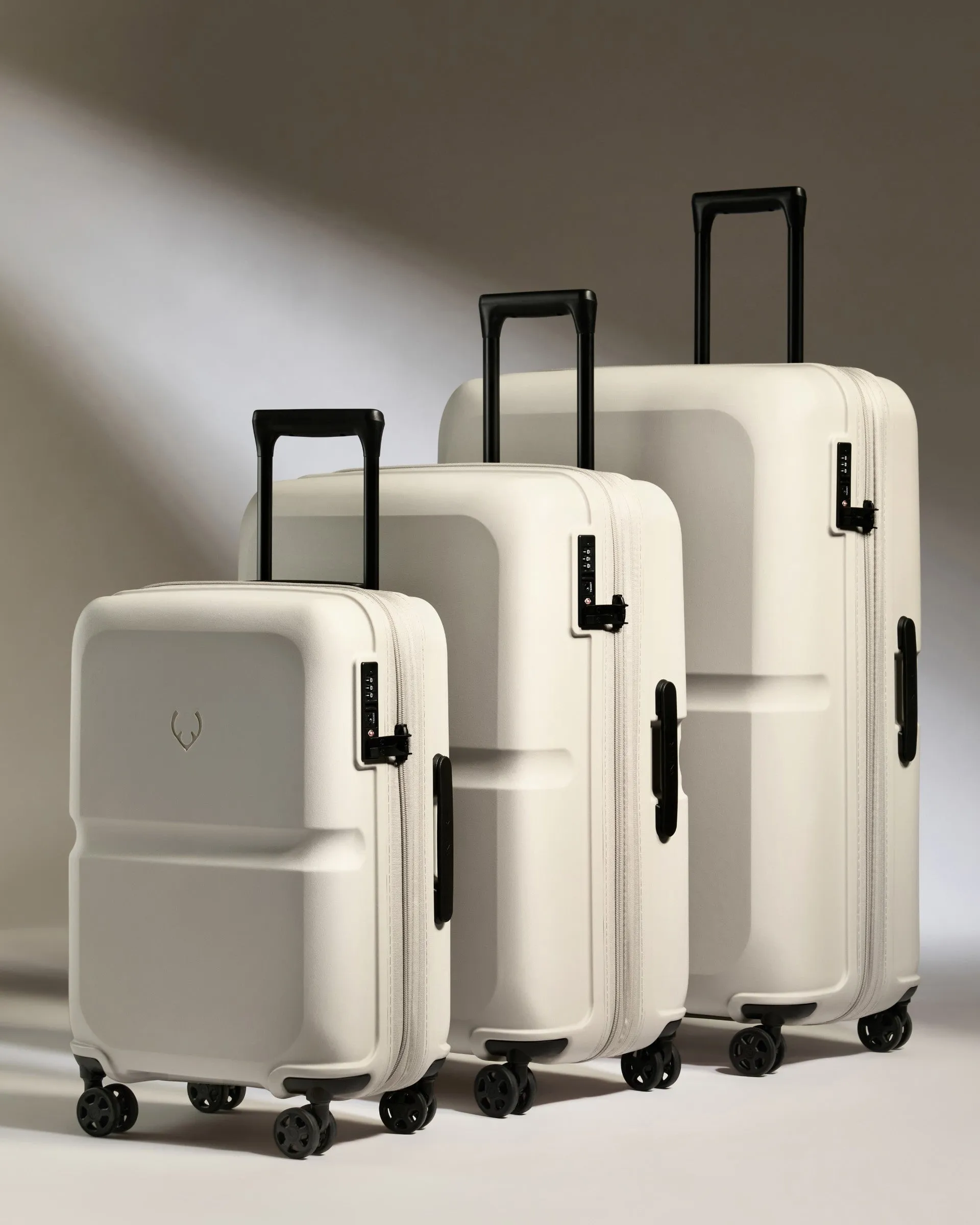 Expandable Carry-on Luggage Set in Taupe - Single Stripe sold by Antler