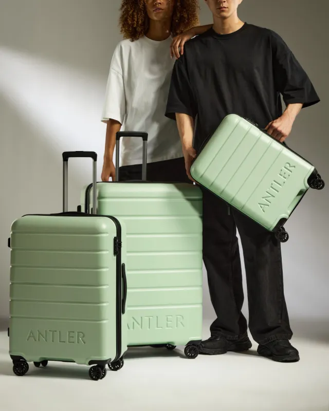 Expandable Carry-on Luggage Set in Aspen Green - Logo sold by Antler