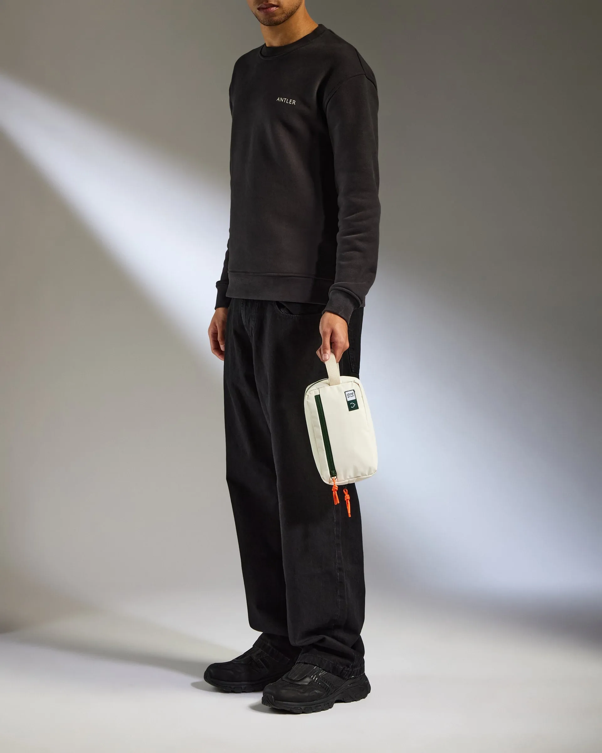 Essential Wash Bag in Stone sold by Antler product image thumbnail 3