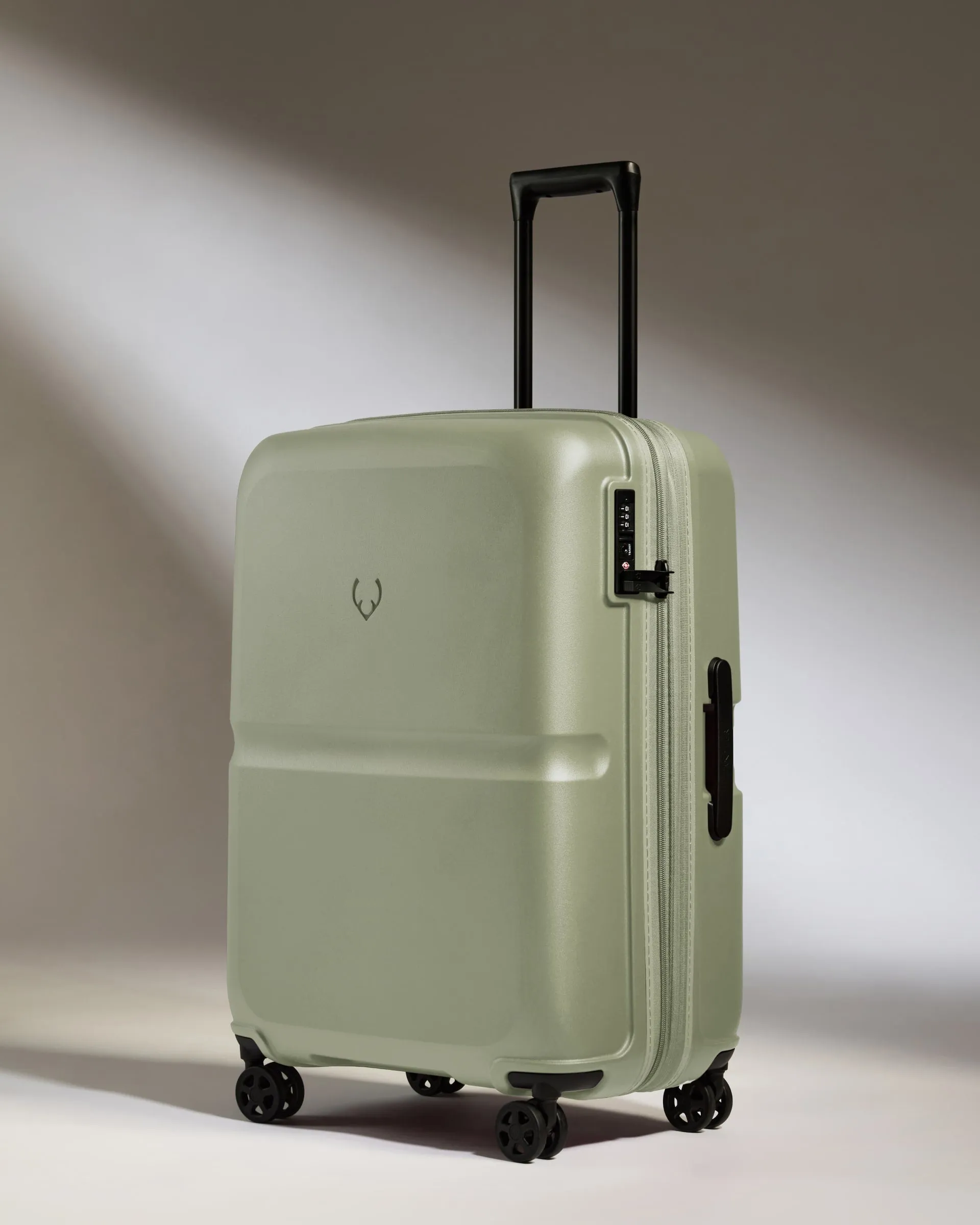 Medium Luggage in Clover Green - Single Stripe sold by Antler