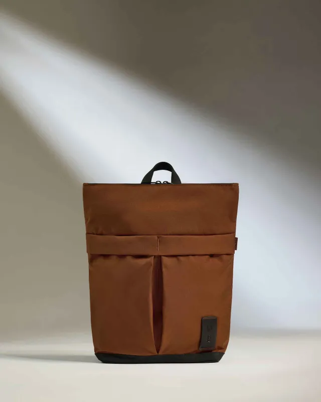 Urban Core Zip Top Backpack in Clay Brown sold by Antler