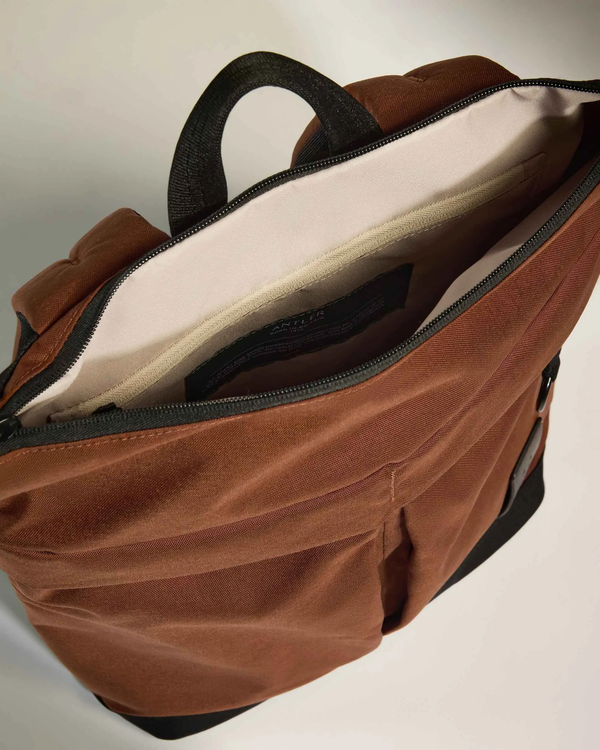 Urban Core Zip Top Backpack in Clay Brown sold by Antler product image thumbnail 5