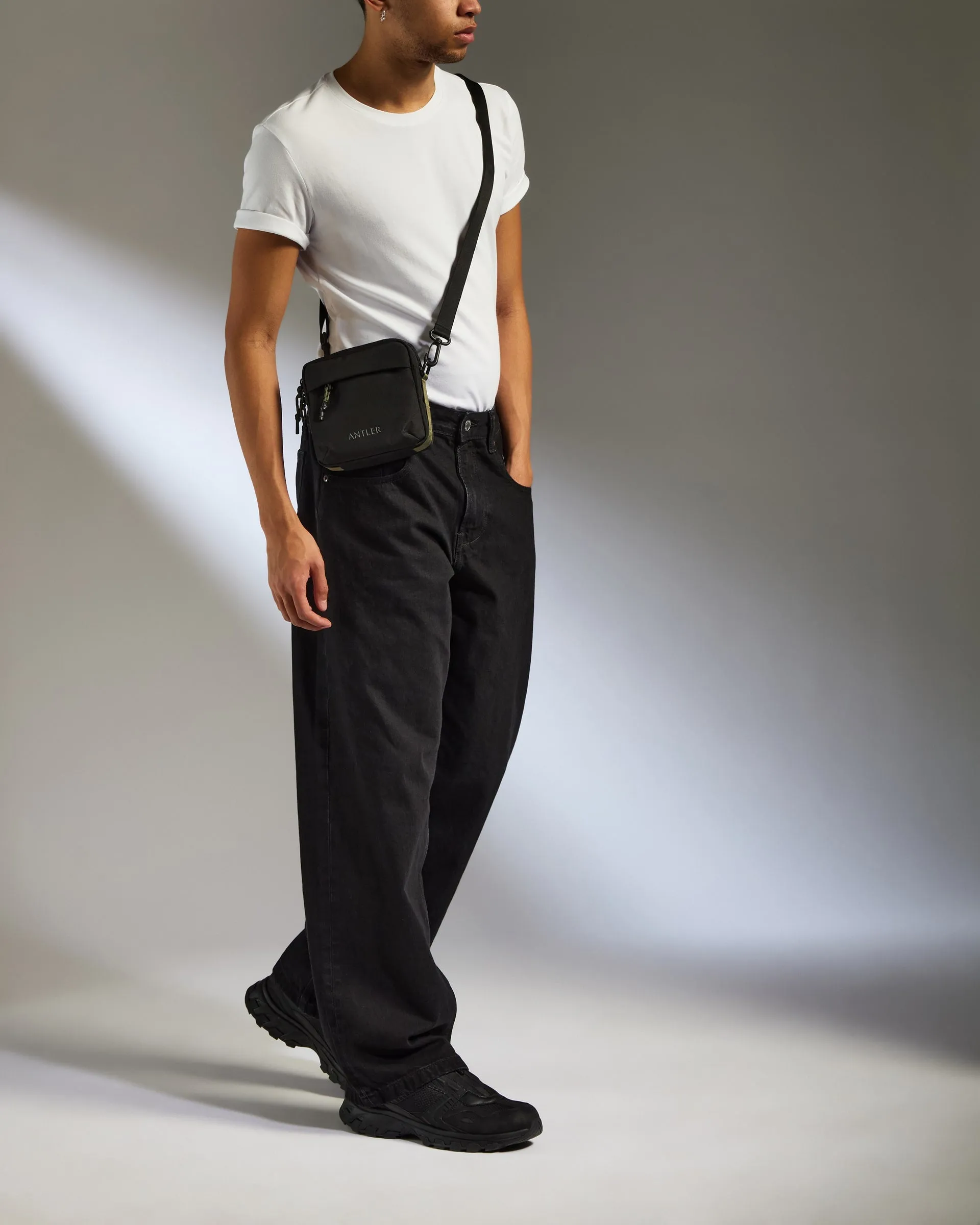 Discovery Crossbody Bag in Carbon Black sold by Antler product image thumbnail 3