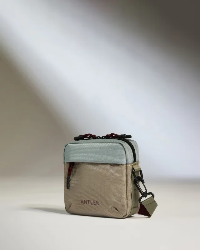Discovery Crossbody Bag in Mist Blue sold by Antler