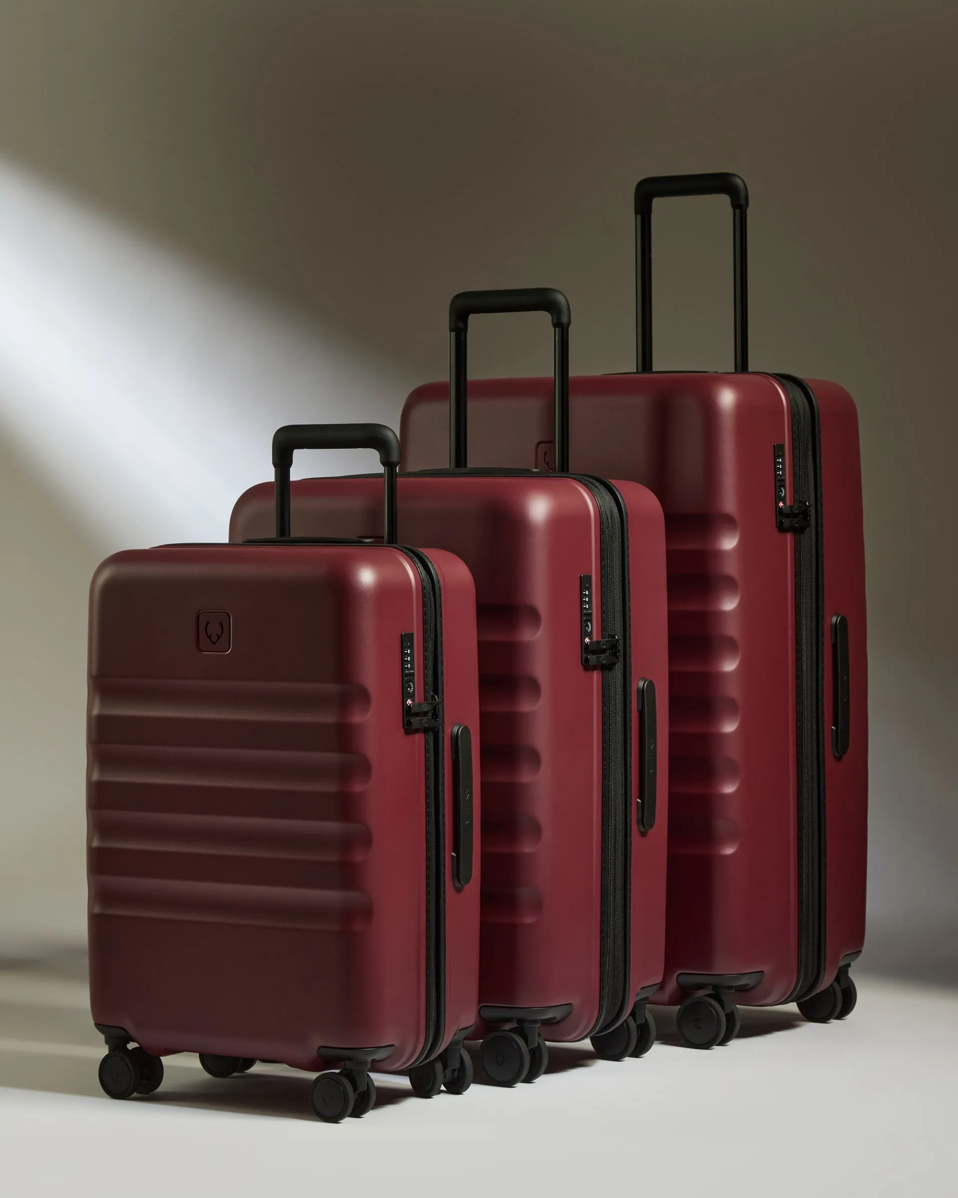 Large Carry-on Luggage Set in Cedar Red - Icon Stripe sold by Antler