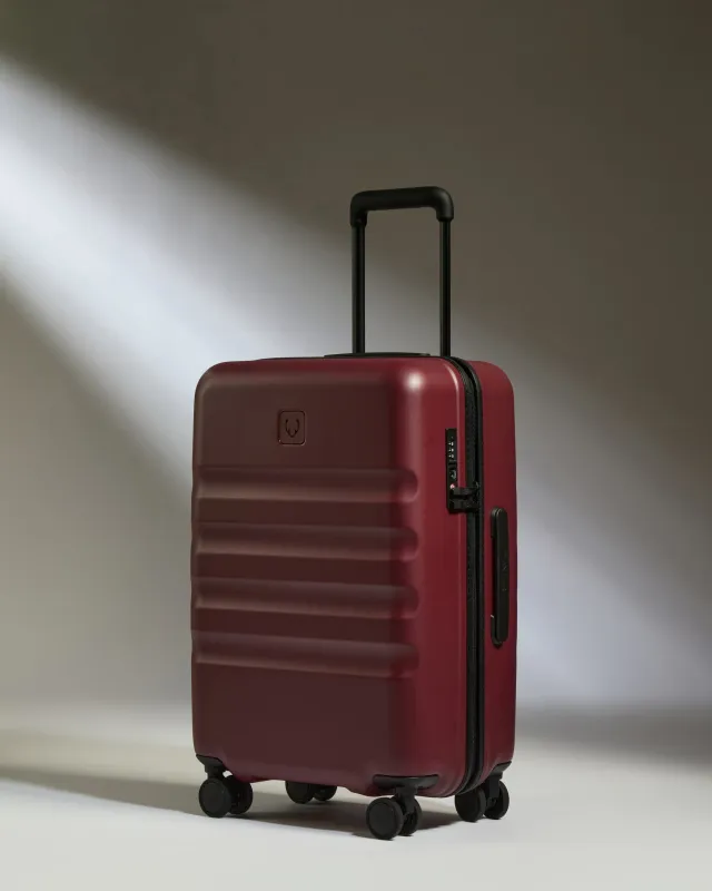 Large Carry-on Luggage in Cedar Red - Icon Stripe sold by Antler