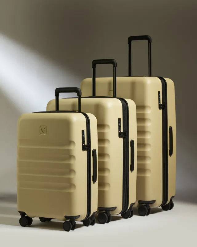 Large Carry-on Luggage Set in Dune Yellow - Icon Stripe sold by Antler