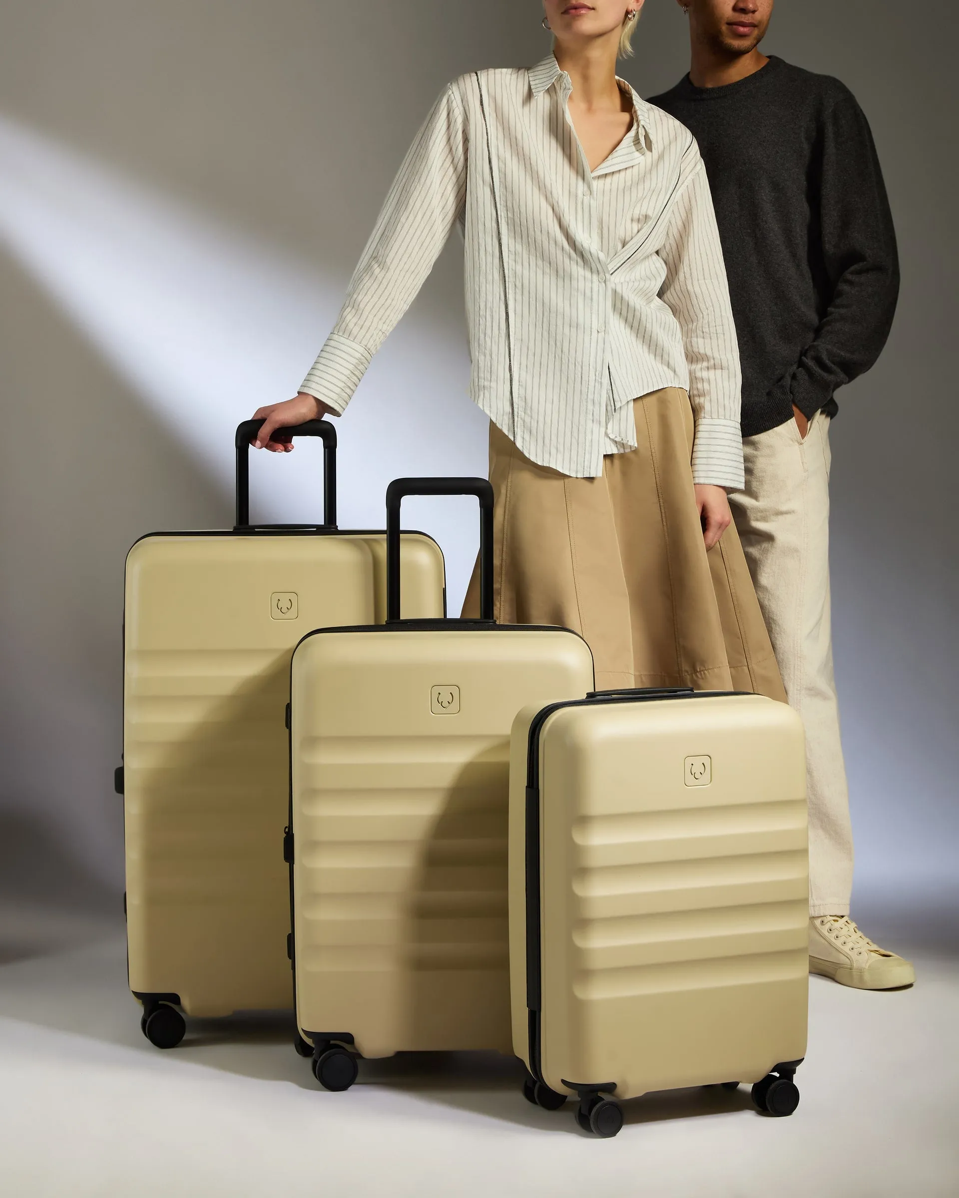 Large Carry-on Luggage Set in Dune Yellow - Icon Stripe sold by Antler product image thumbnail 3