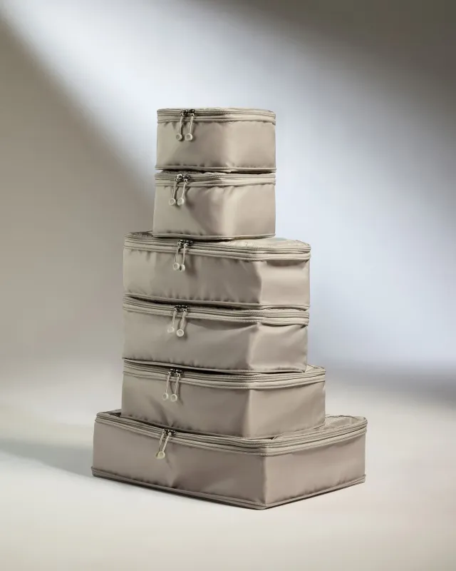 Packing Cubes in Taupe - Set of 6 sold by Antler