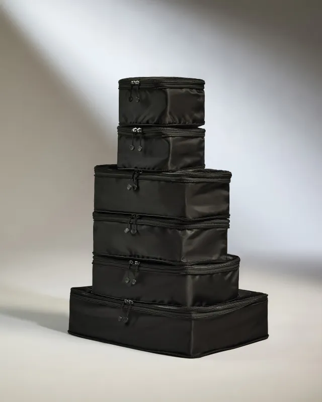 Packing Cubes in Black - Set of 6 sold by Antler