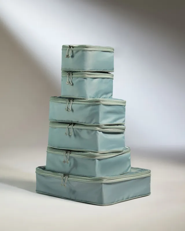 Packing Cubes in Mist Blue - Set of 6 sold by Antler