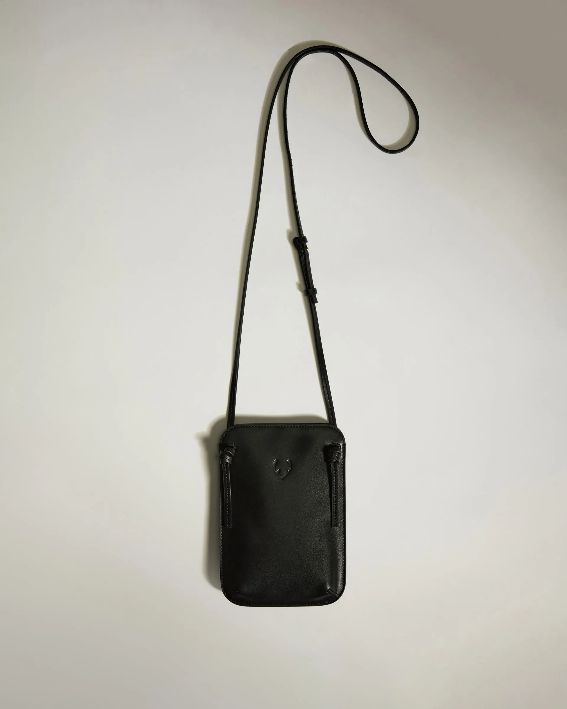 Crossbody Bag in Black Leather - Heritage Collection sold by Antler product image thumbnail 4