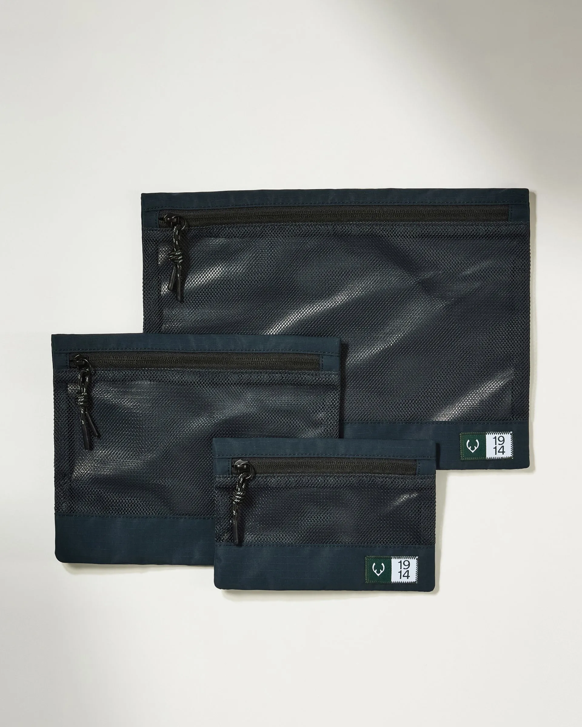 Essential Travel Pouches in Navy - Set of 3 sold by Antler product image thumbnail 3