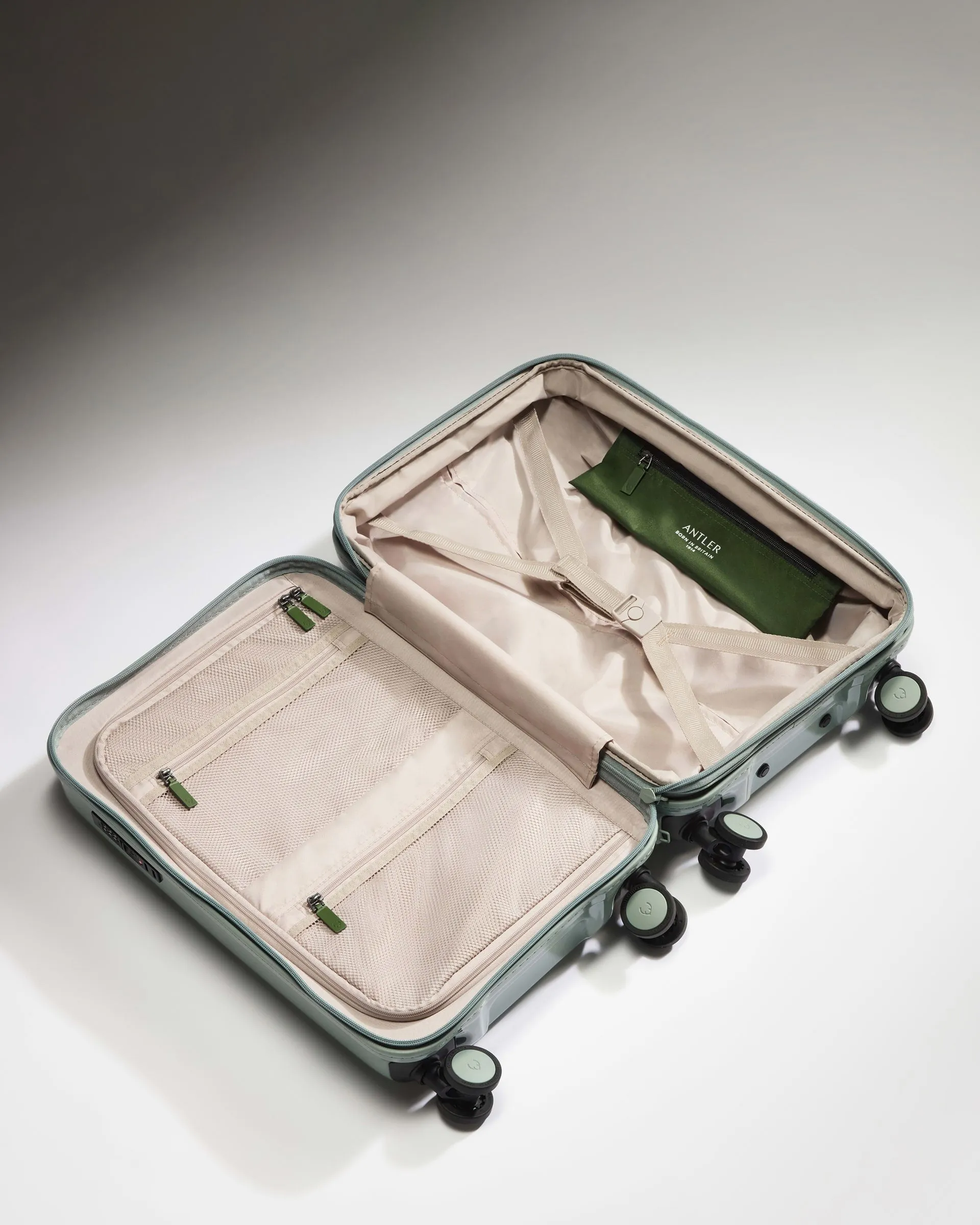 Expandable Carry-on Luggage in Mist Blue Gloss - Icon Stripe sold by Antler product image thumbnail 3