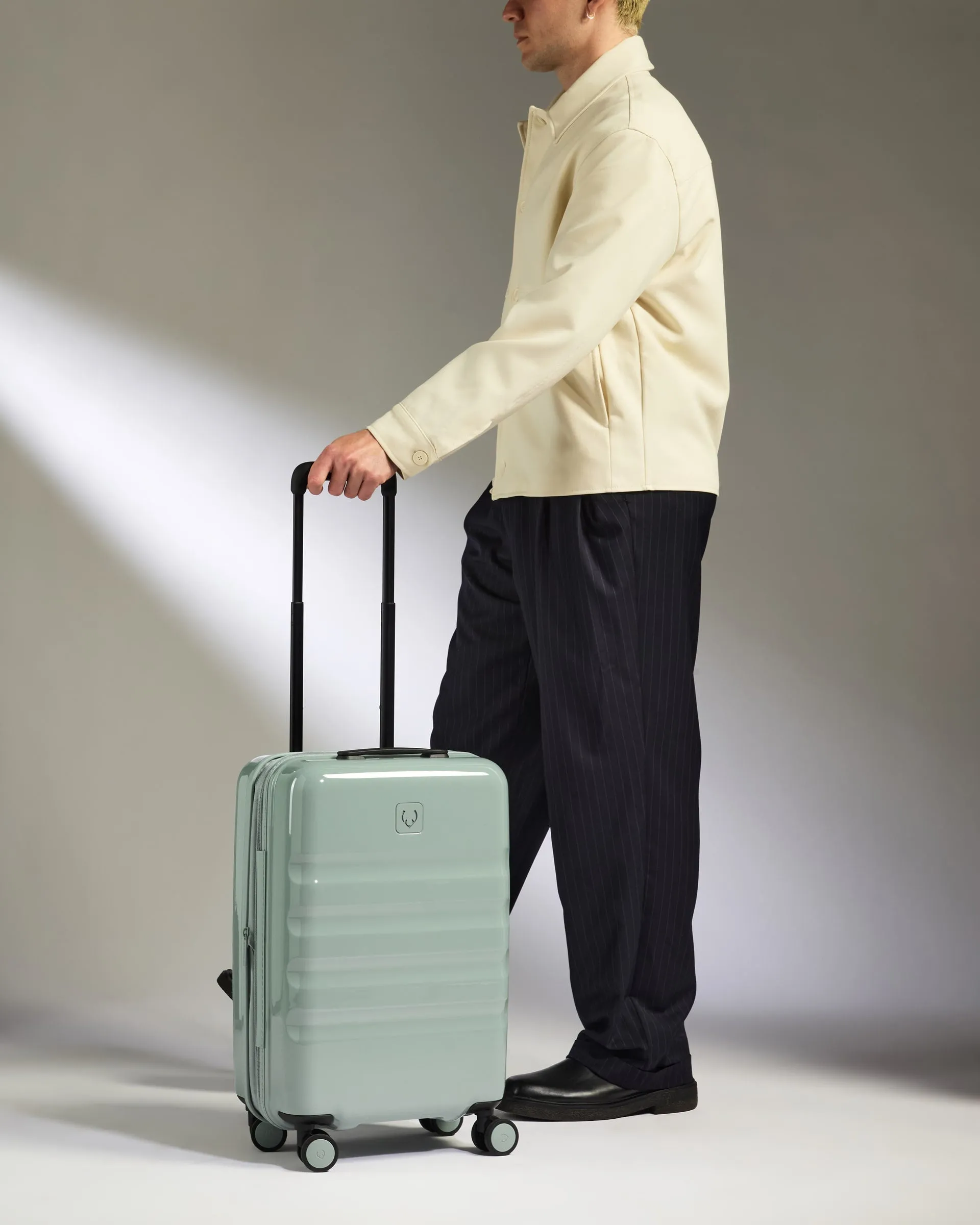 Expandable Carry-on Luggage in Mist Blue Gloss - Icon Stripe sold by Antler product image thumbnail 2