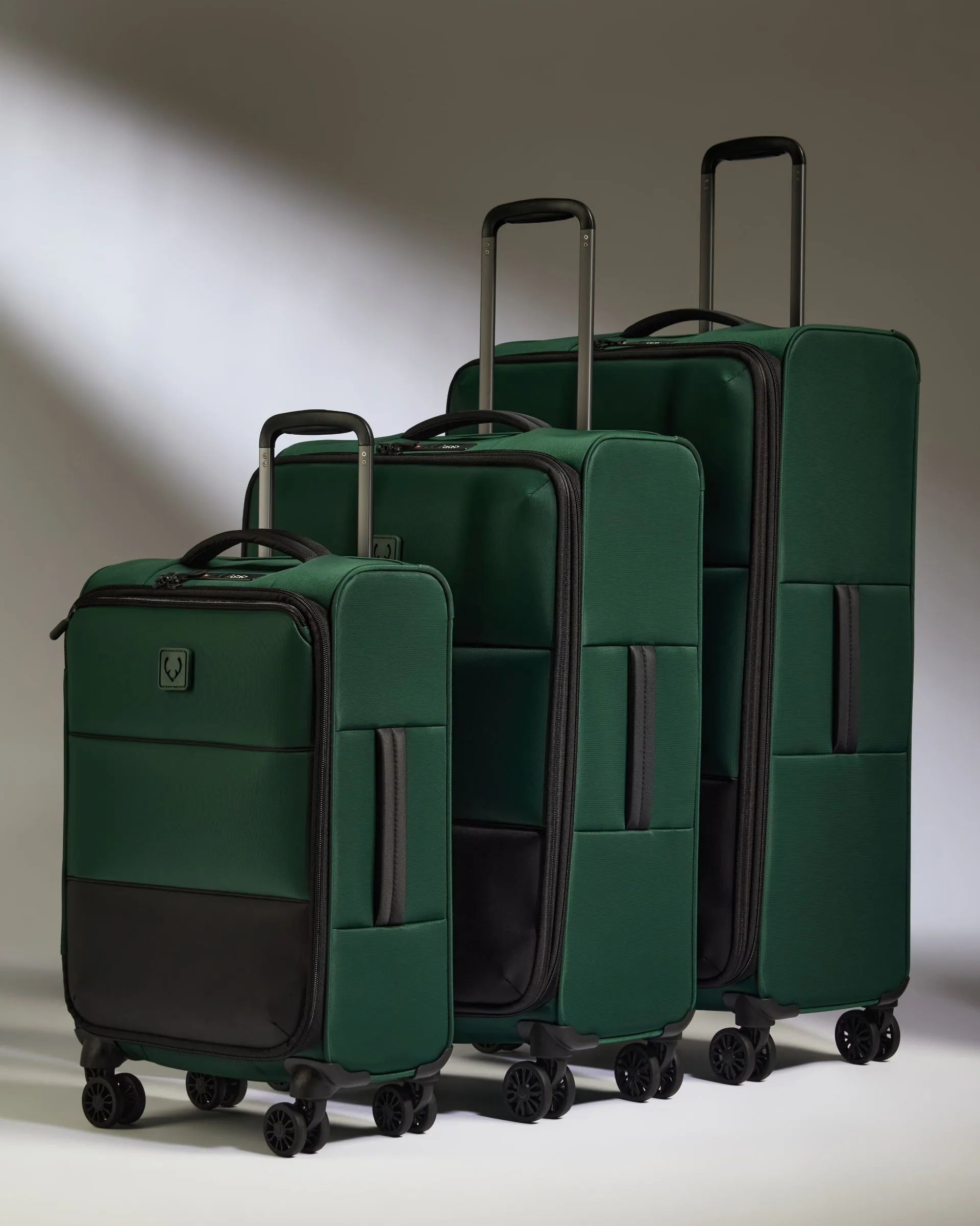 Lightest Expandable Carry-on Luggage Set in Antler Green - Soft Stripe 2.0 sold by Antler
