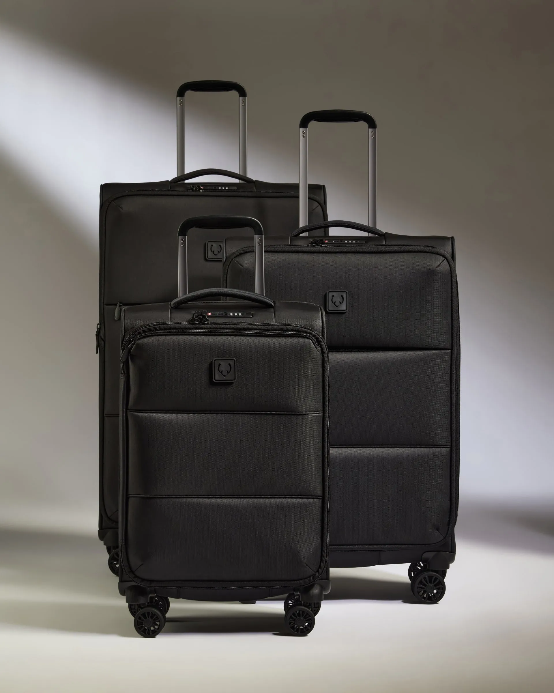 Lightest Expandable Carry-on Luggage Set in Black - Soft Stripe 2.0 sold by Antler product image thumbnail 2